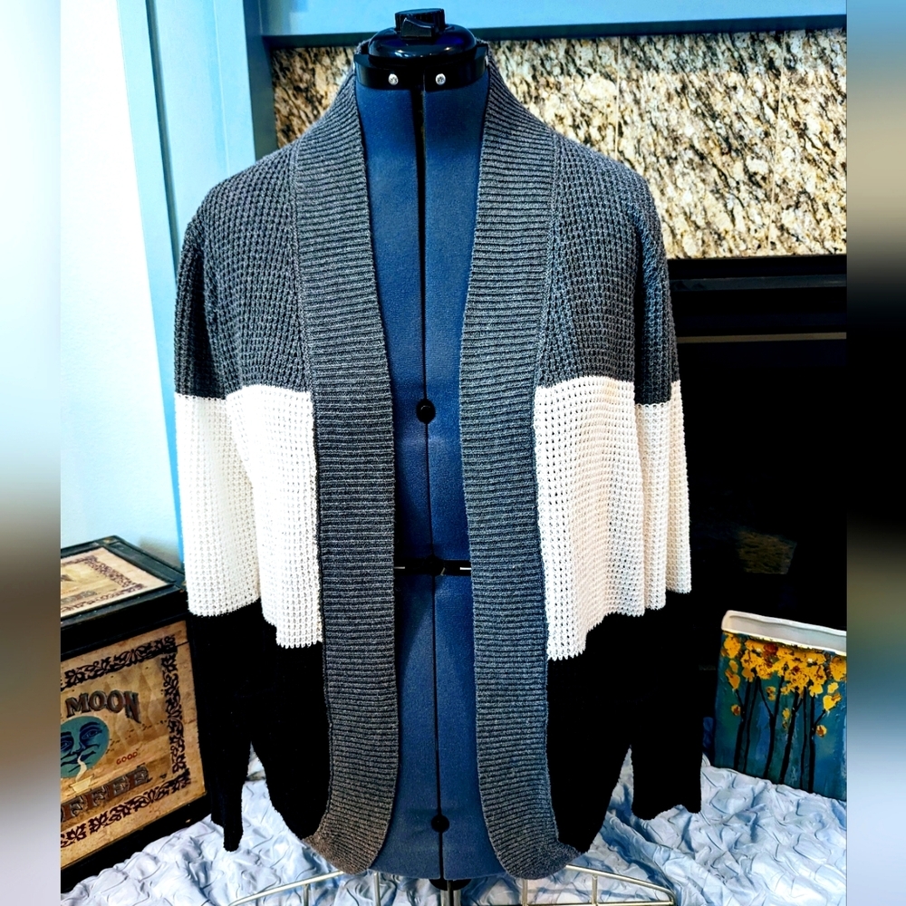 Colorblock Boyfriend Sweater - Large